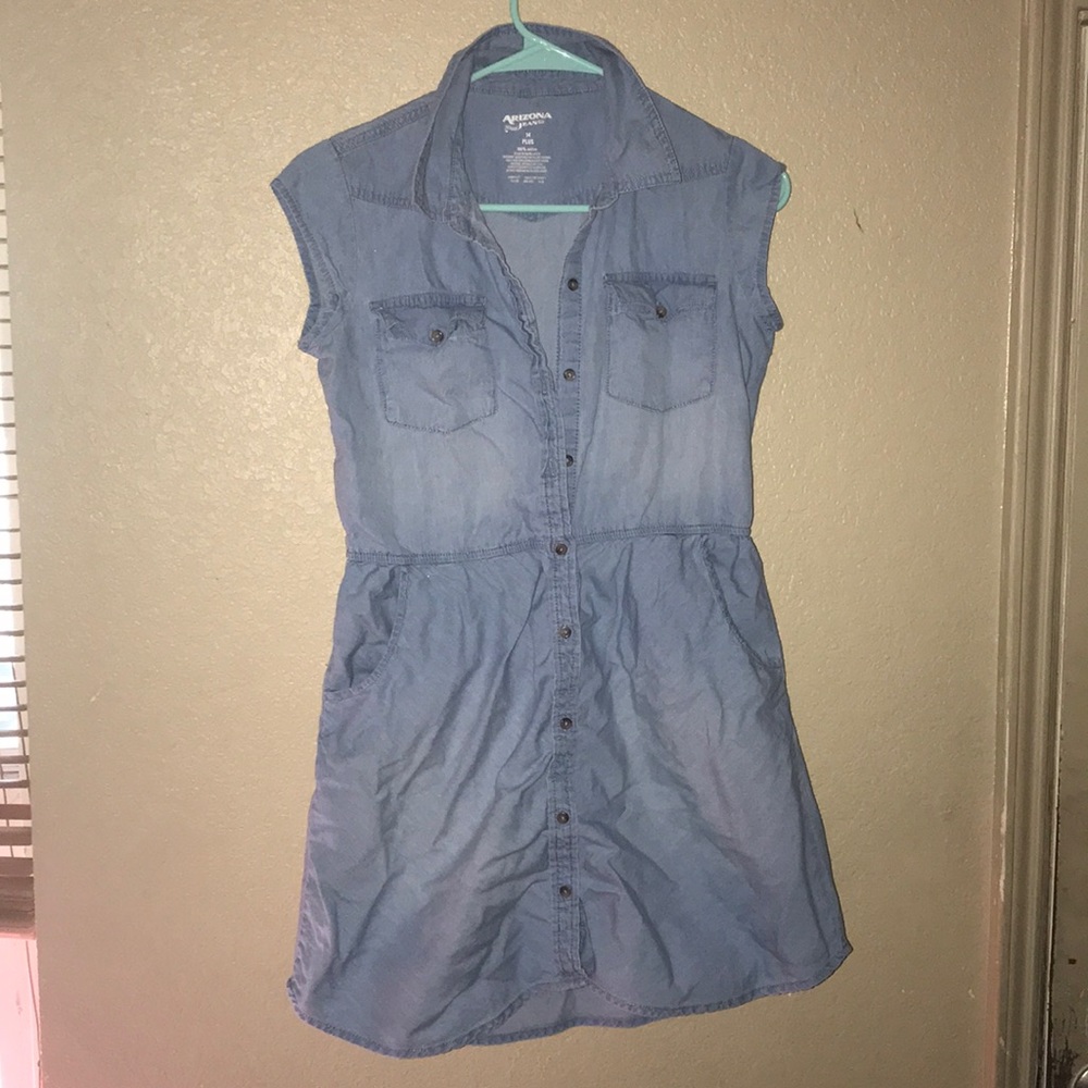 Jean shirt dress